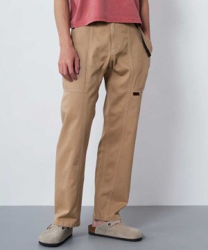 Beige Gramicci Gadget Men's Pants | QJMIWK523