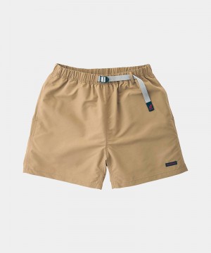 Beige Gramicci Shell Canyon Men's Shorts | MHRCJG297