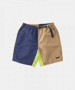 Beige Navy Gramicci Shell Packable Men's Shorts | MZWCXU816