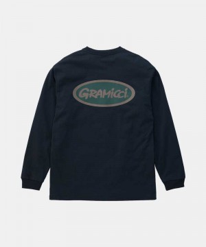 Black Gramicci Gramicci Oval L/S Unisex Tops | BAYDNZ259