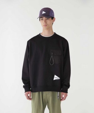 Black Gramicci Gramicci x and wander Pocket Unisex Tops | KFRZQS351