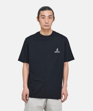 Black Gramicci One Point Logo Unisex Tops | DTZRJO369