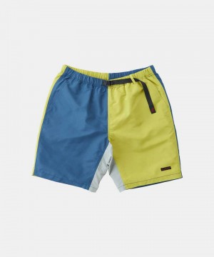 Blue Yellow Gramicci Shell Packable Men's Shorts | FCLIPA962