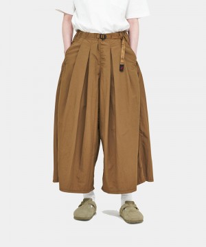 Brown Gramicci Nylon Flare Women's Pants | HTGCUS083