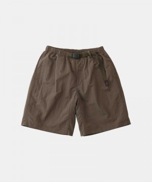 Brown Gramicci Nylon Loose Men's Shorts | OAJNDB531