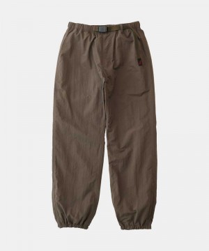 Brown Gramicci Nylon Track Men's Pants | NLBCHR741