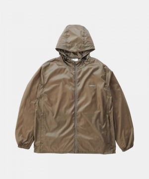 Brown Gramicci Packable Windbreaker Men's Outerwear | MFHIPR152