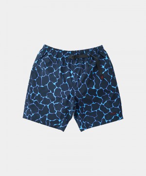 Deep Blue Gramicci Shell Packable Men's Shorts | RZLHDE982