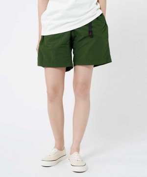 Deep Green Gramicci Nylon Loose Men's Shorts | GPTQJD198