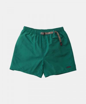 Deep Green Gramicci Shell Canyon Men's Shorts | QMURFC837