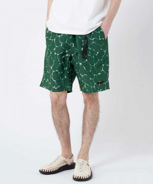 Deep Green Gramicci Shell Packable Men's Shorts | KPORAC185