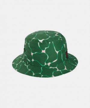 Green Gramicci Shell Bucket Unisex Hats | TOSYWX138