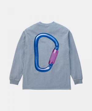 Grey Gramicci Carabiner L/S Unisex Tops | OBPFHZ652