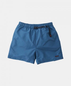 Navy Gramicci Shell Canyon Men's Shorts | YPDENX053