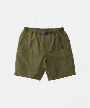 Olive Gramicci Nylon Utility Men's Shorts | EZFQIX831