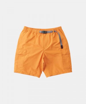 Orange Gramicci Shell Cargo Men's Shorts | RVYPAQ580