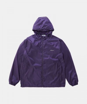 Purple Gramicci Packable Windbreaker Men's Outerwear | OQSJIP402