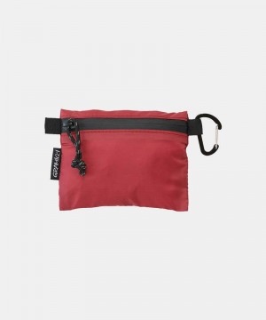 Red Gramicci Micro Ripstop Pouch Unisex Bags | NWOPGY819