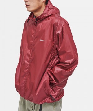 Red Gramicci Packable Windbreaker Men's Outerwear | AUNHGF145