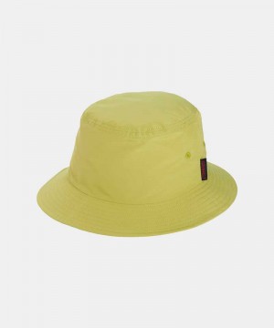 Yellow Gramicci Shell Bucket Unisex Hats | MZLRQF049