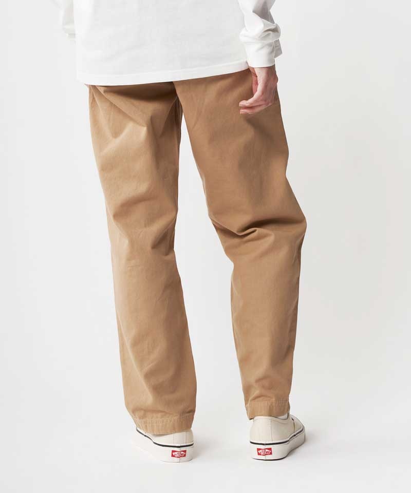 Beige Gramicci Stretch Denim Loose Tapered Ridge Women's Pants | NWTYDJ728