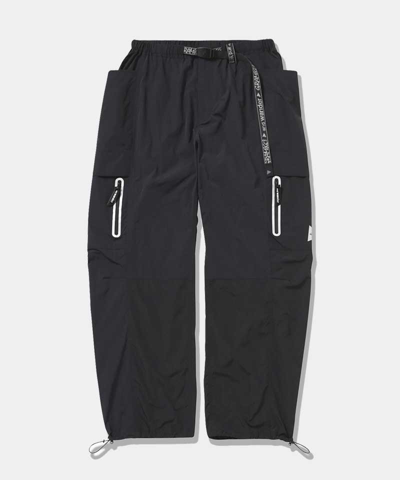 Black Gramicci Gramicci x and wander Patchwork Wind Men's Pants | WKDPYV243