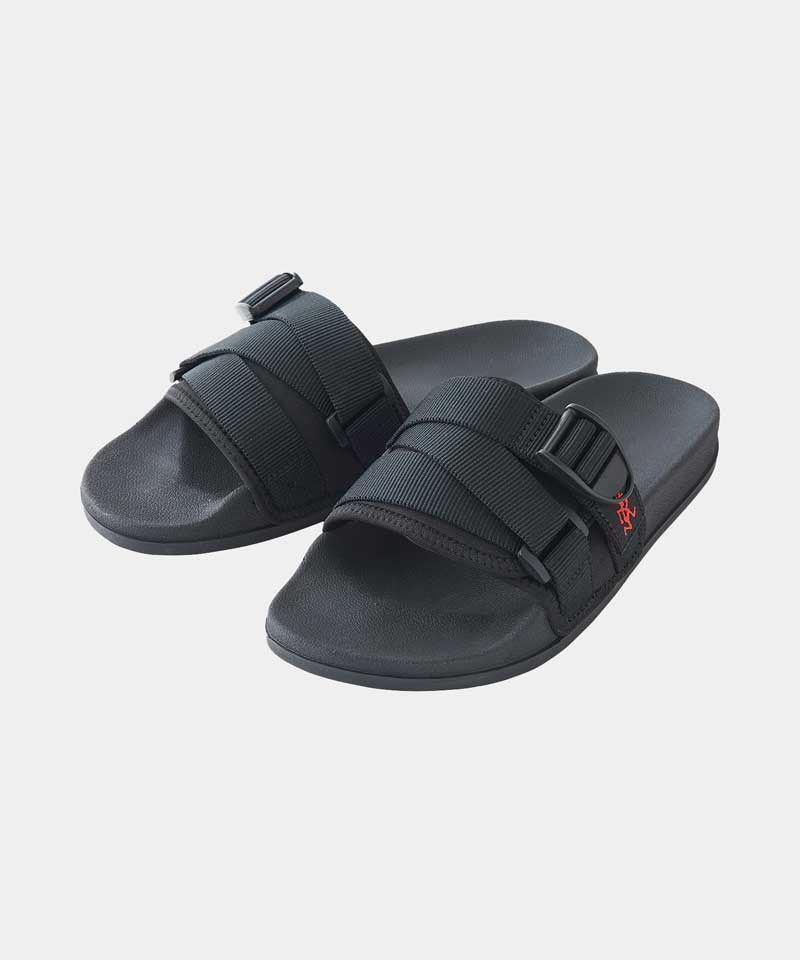 Black Gramicci Slides Men\'s Footwear | EQKUDO479