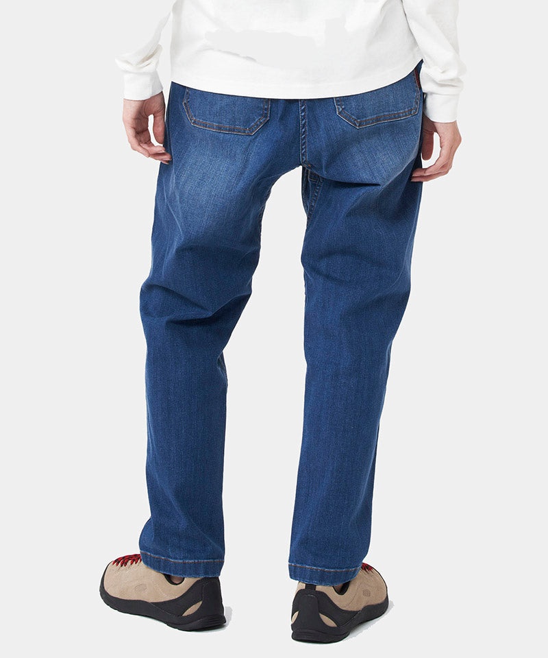 Blue Gramicci Stretch Denim Loose Tapered Ridge Men's Pants | ZHXKRW539