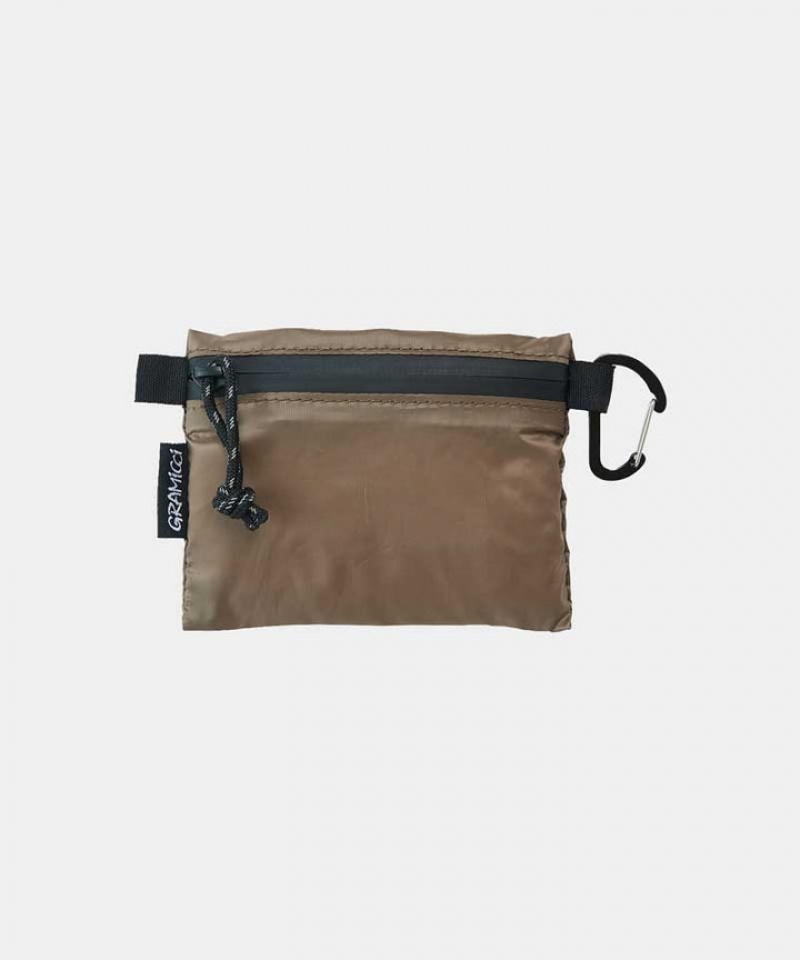 Brown Gramicci Micro Ripstop Pouch Unisex Bags | UBERTF281