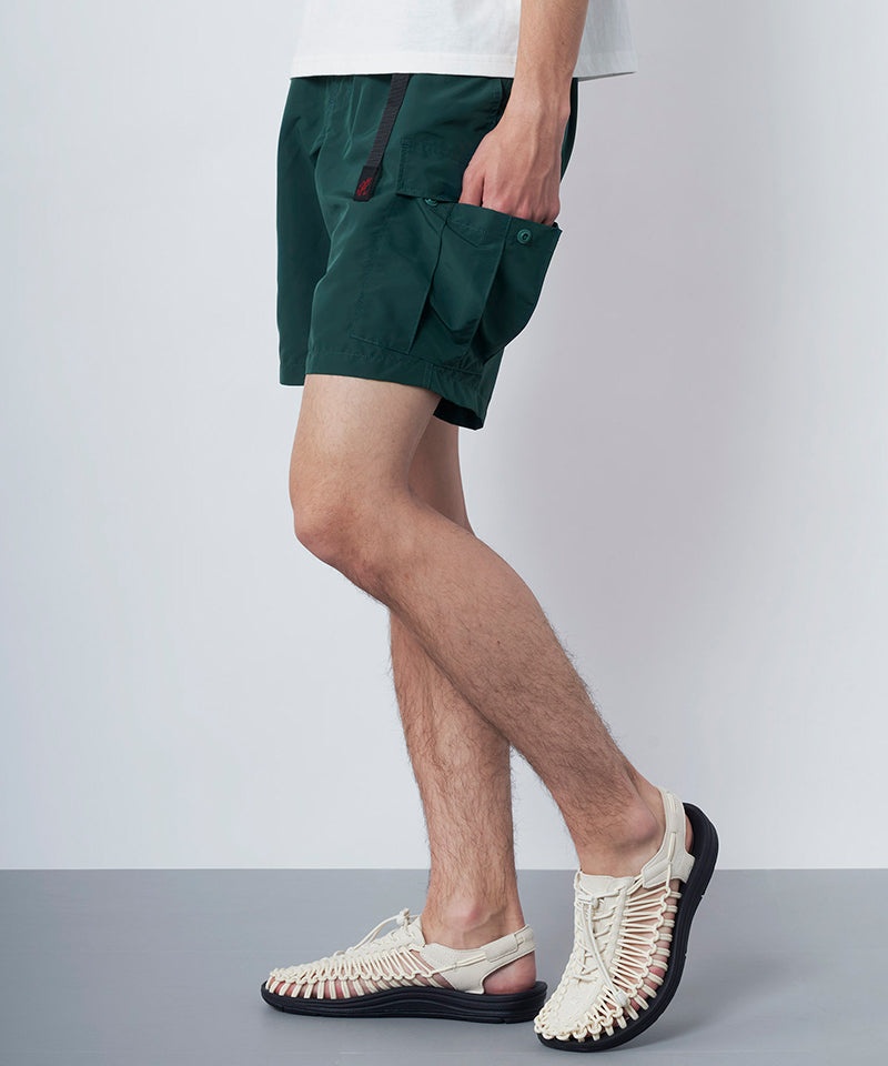 Deep Green Gramicci Shell Cargo Men's Shorts | XVERYD958