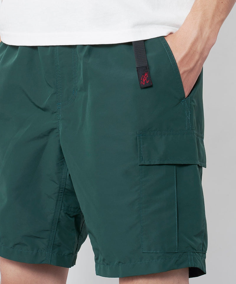 Deep Green Gramicci Shell Cargo Men's Shorts | XVERYD958