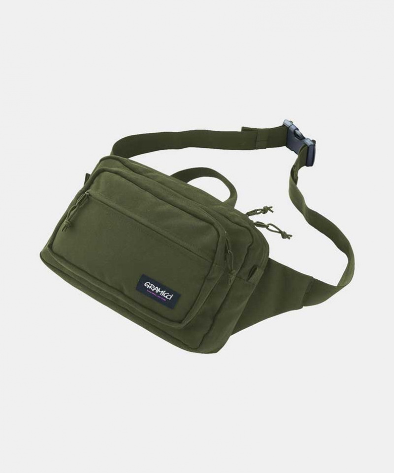 Green Gramicci Cordura Waist Hiker Unisex Bags | CHZAWT246