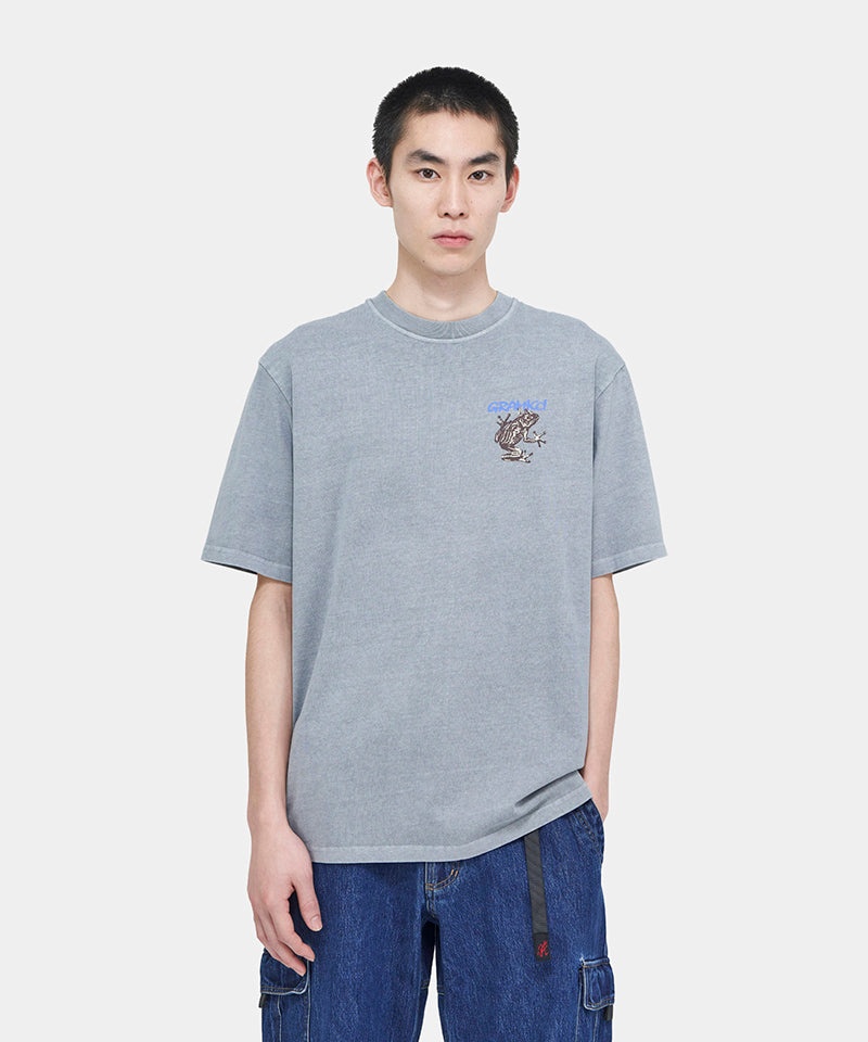 Grey Blue Gramicci Sticky Frog Unisex Tops | QZMKPS297