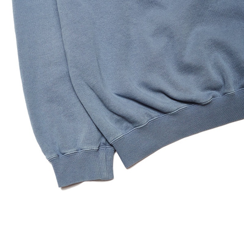 Grey Blue Gramicci Sweat Unisex Tops | AKTJVZ231