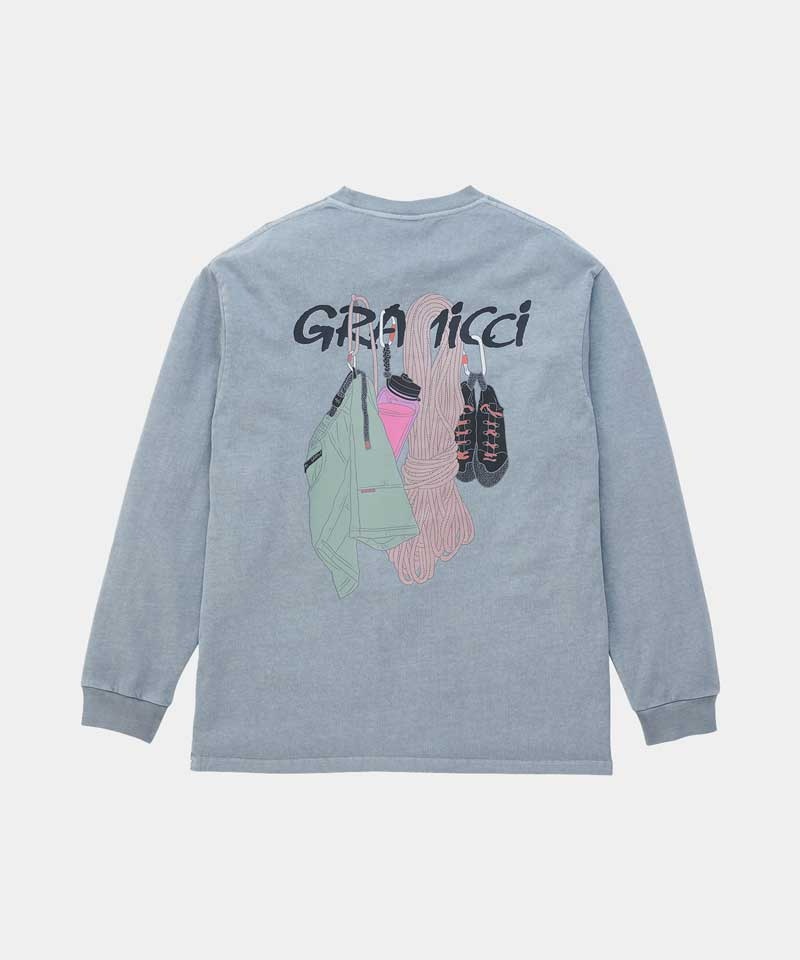 Grey Gramicci Equipped L/S Unisex Tops | LPAWZR680