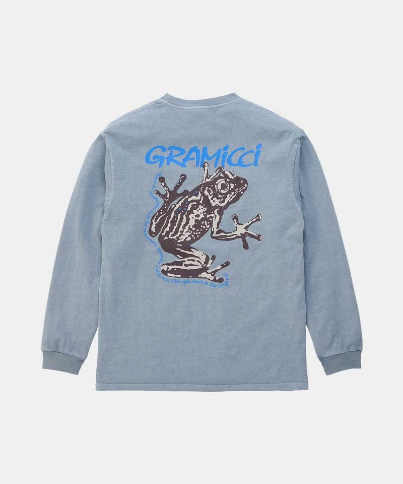 Grey Gramicci Sticky Frog L/S Unisex Tops | YCVOLR693