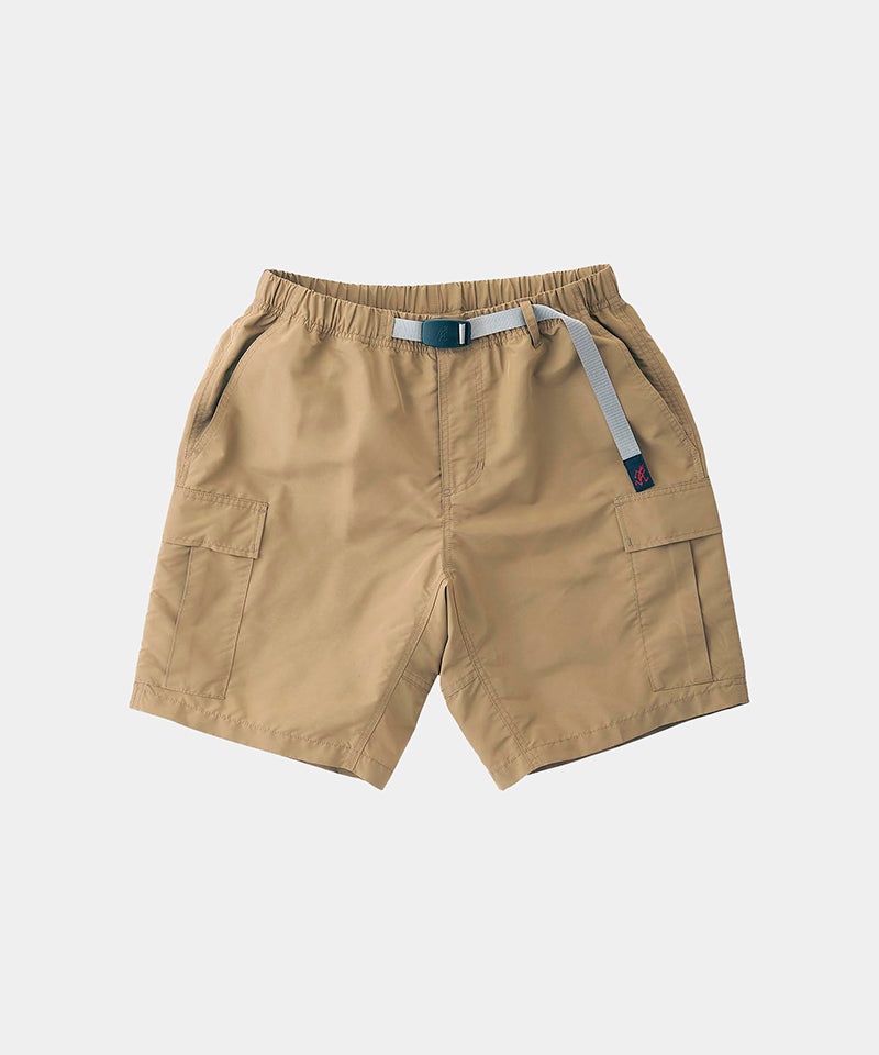 Khaki Gramicci Shell Cargo Men\'s Shorts | QFVLHE406