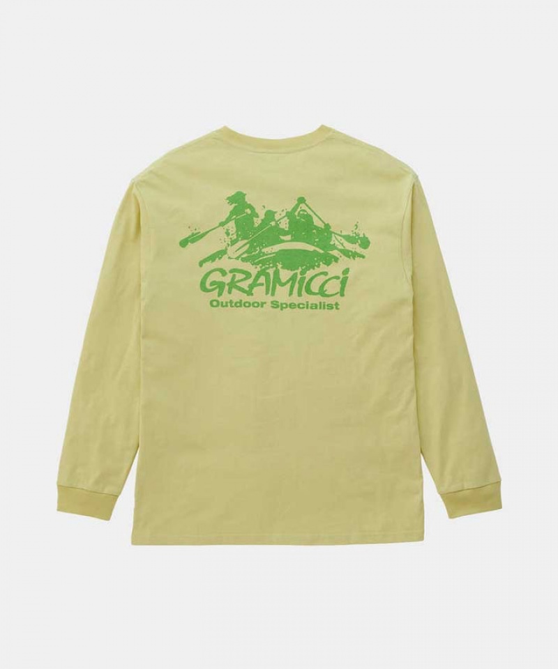 Lemon Gramicci Class 5 L/S Unisex Tops | CHRZIY790