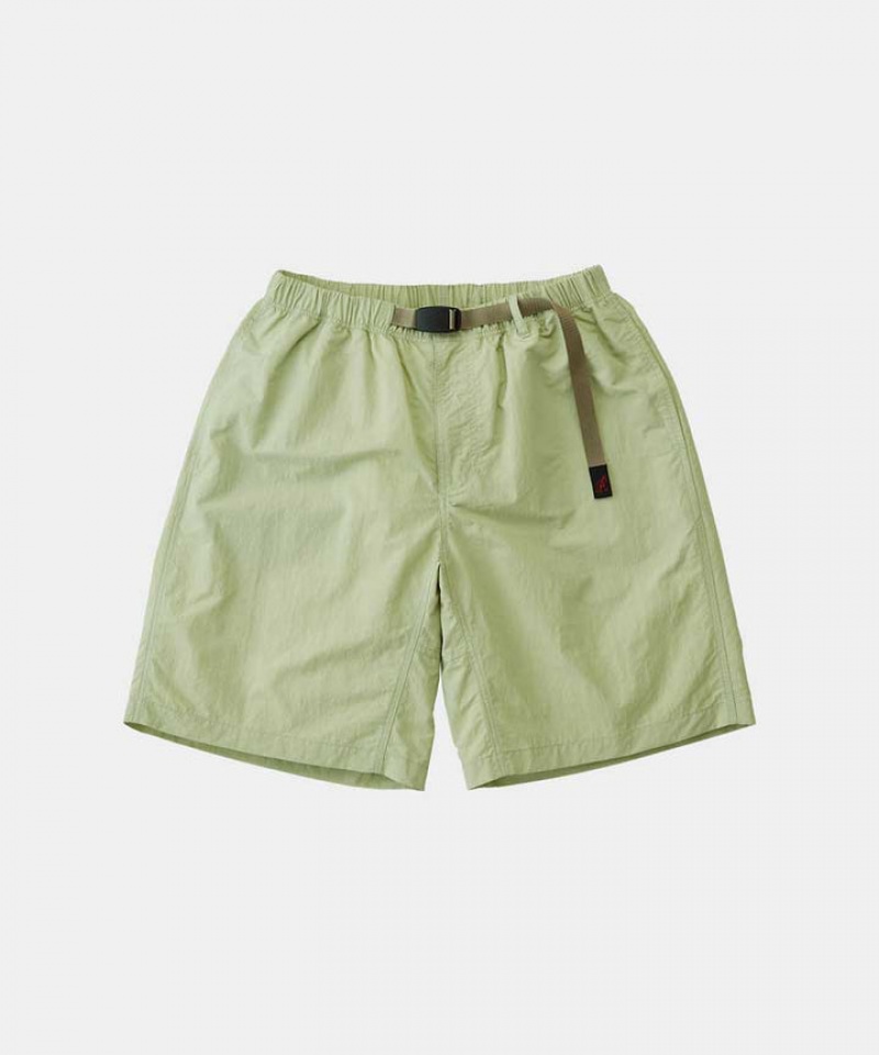 Light Green Gramicci Nylon Loose Men\'s Shorts | SUJQWI051