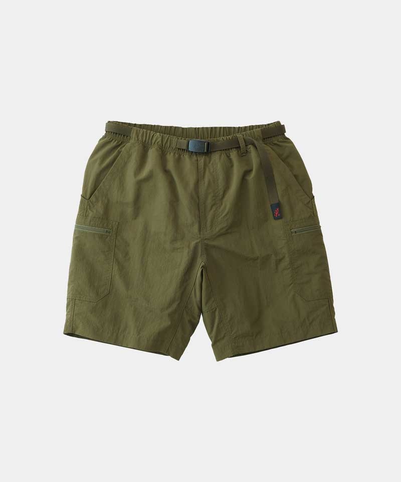 Olive Gramicci Nylon Utility Men\'s Shorts | EZFQIX831