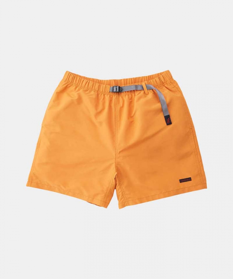 Orange Gramicci Shell Canyon Men\'s Shorts | KLQOJZ540