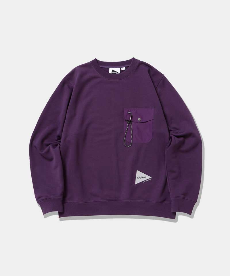 Purple Gramicci Gramicci x and wander Pocket Unisex Tops | ZKNCSI234