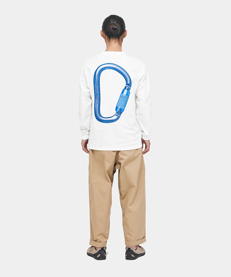 White Gramicci Carabiner L/S Unisex Tops | LIGNEW843