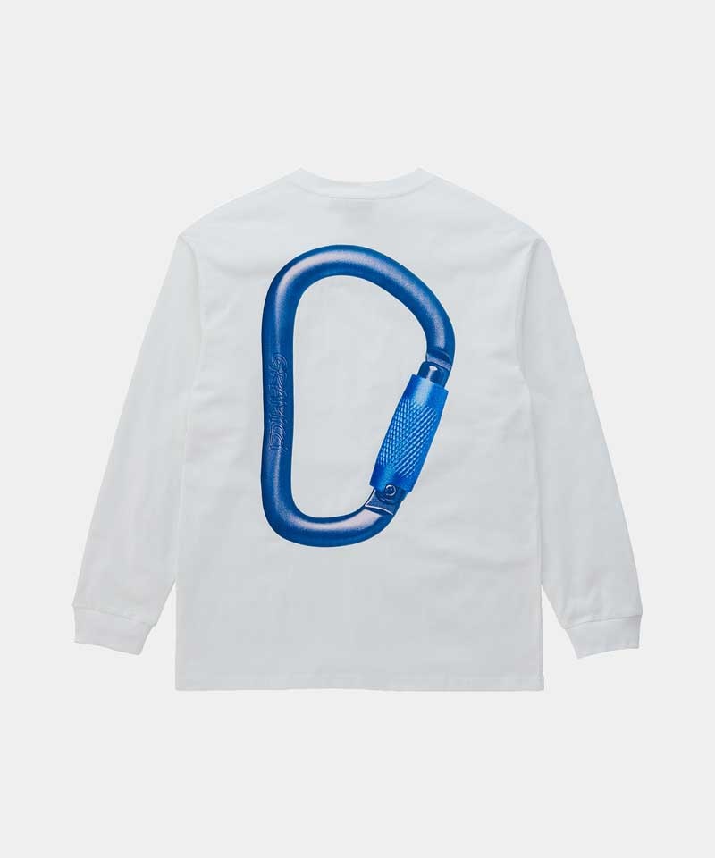 White Gramicci Carabiner L/S Unisex Tops | LIGNEW843