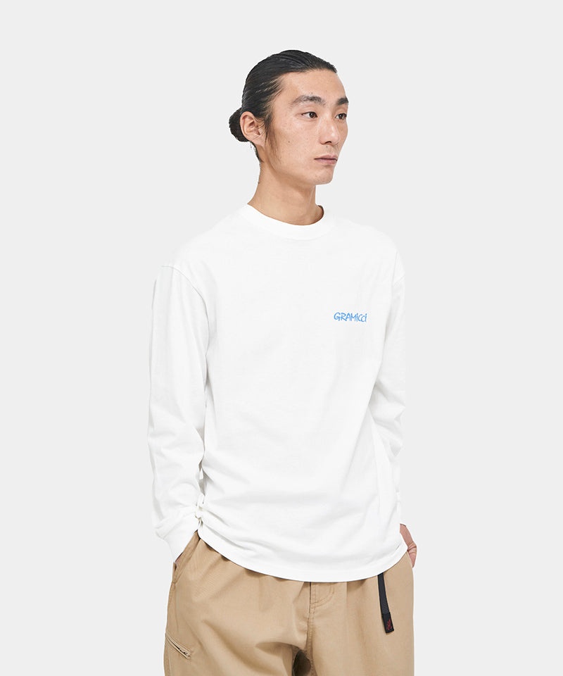 White Gramicci Carabiner L/S Unisex Tops | LIGNEW843