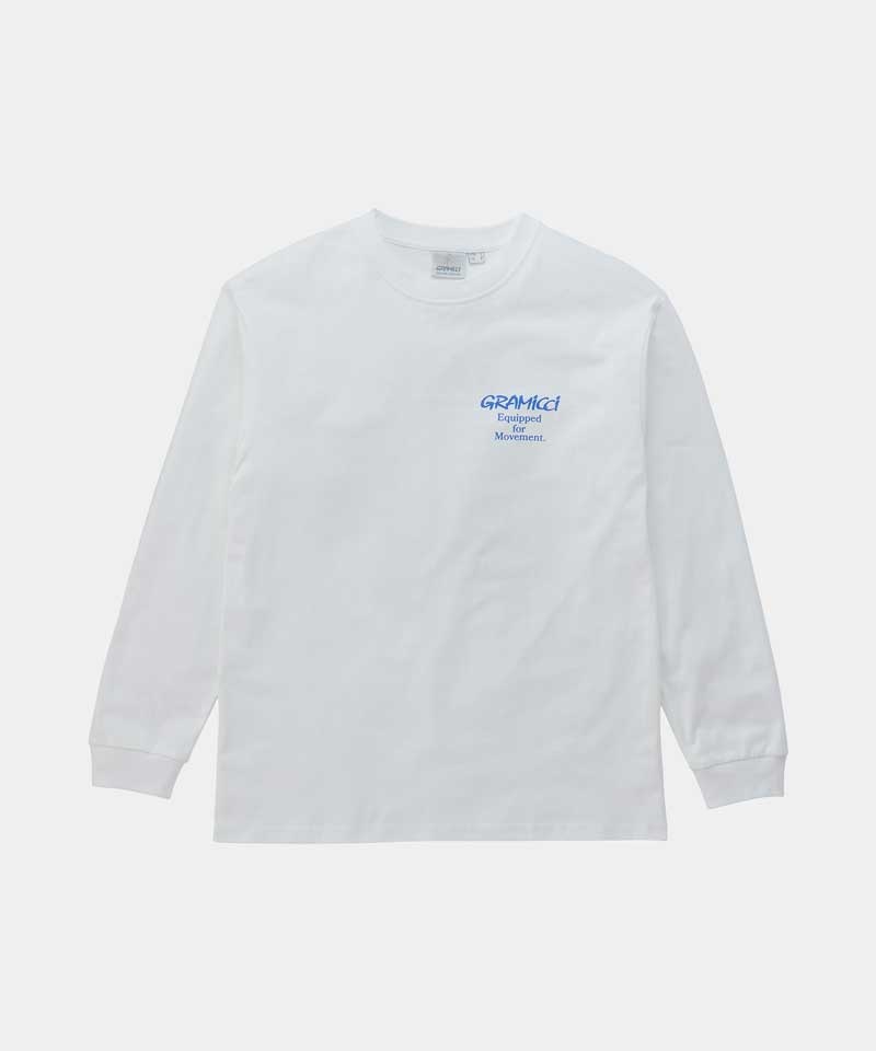 White Gramicci Equipped L/S Unisex Tops | LNMYGR506