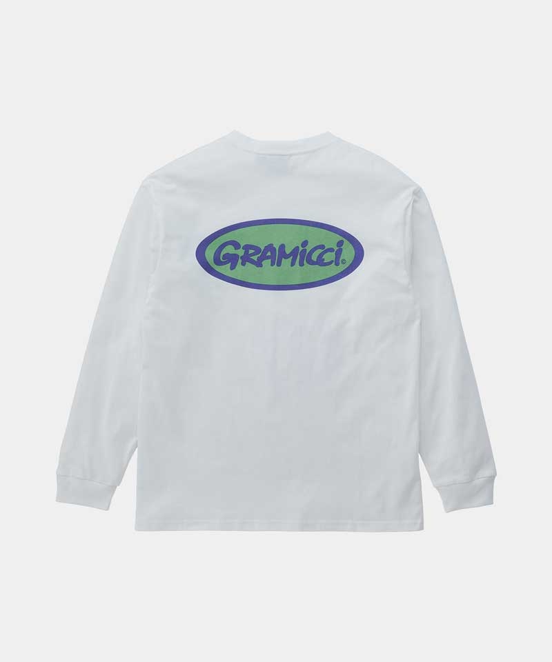 White Gramicci Gramicci Oval L/S Unisex Tops | CKBLOD058