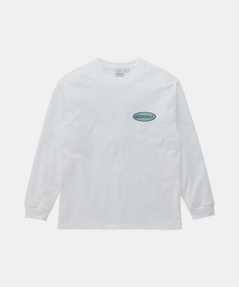 White Gramicci Gramicci Oval L/S Unisex Tops | CKBLOD058