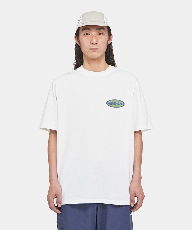 White Gramicci Gramicci Oval Unisex Tops | YVBAHK271