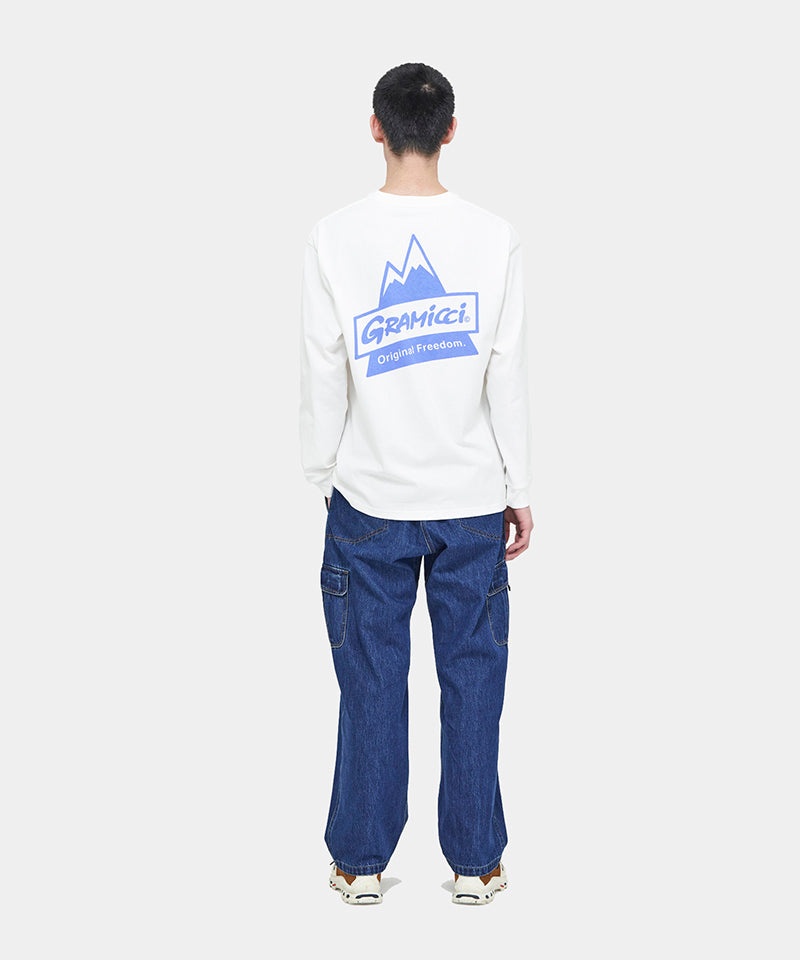 White Gramicci Peak L/S Unisex Tops | TGQVMJ025